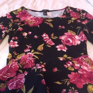 black floral top